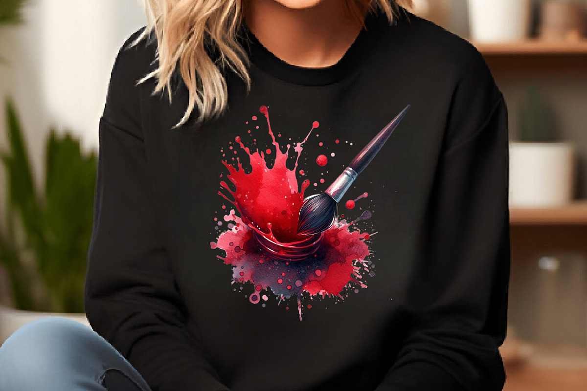 Watercolor Paint Splatter Clipart, an Illustration by DreamCafeArt (Photo 5 of 7)