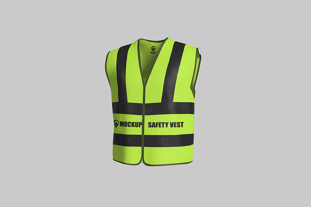 Clean Safety Vest Mockup, a Mockup by My Code Std (Photo 2 of 6)