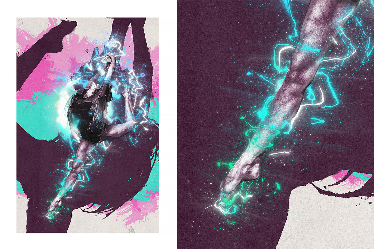 Neon Dust Photoshop Action, an Action Add-On by Mint Actions (Photo 4 of 10)