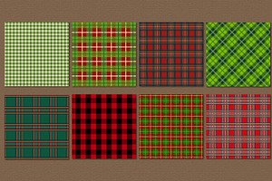 Christmas Plaid Digital Paper