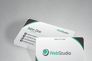 Web studio modern business card