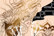 Abstract flower procreate brush, a Brush Add-On by Meisanmui (Thumbnail 6 of 7)