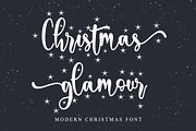 Christmas glamour, a Script Font by Letterara (Thumbnail 1 of 9)