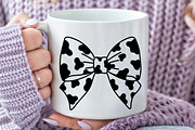 Coquette  Cow Print Bow SVG, an Illustration by Rose Art (Thumbnail 5 of 6)