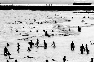 Silhouettes at the Beach