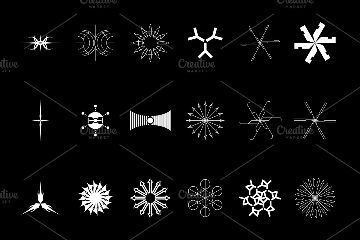 Abstract Shape Pack 2 | 100 Icons, an Object Graphic by Mad Supply (Photo 4 of 6)
