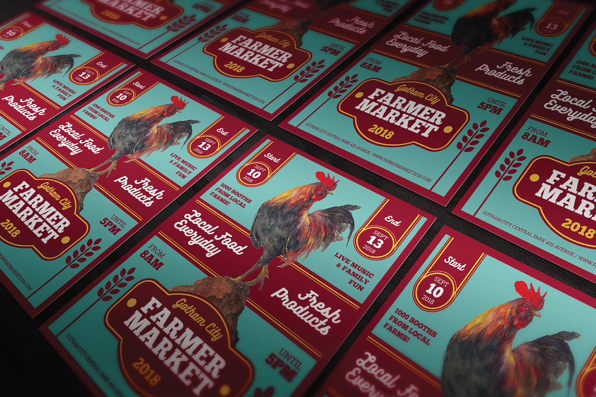 Hand Drawn Farmers Market Flyer, a Flyer Template by ashenterprise (Photo 3 of 3)