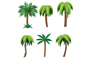 set of palm trees, an Object Illustration by piter.goskov