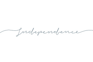 Independence one line, continuous, a Seasonal Illustration by sceptical cactus
