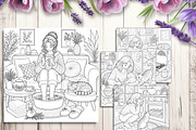 Cozy Fall Coloring Pages Bundle, a Brochure Template by LA Design (Thumbnail 6 of 10)