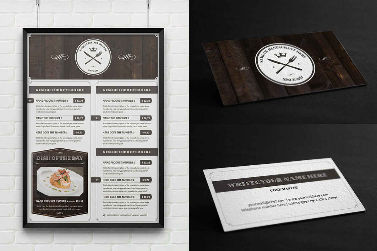 Elegant Food Menu 6, a Brochure Template by Luuqas Design (Photo 4 of 5)