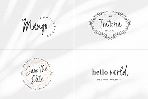 Ink Pen Handwritten Font & Logos