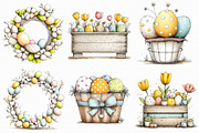 Farmhouse Easter Clipart, an Illustration by Libby Wishes (Thumbnail 5 of 8)