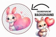 Whimsical Valentine Bunny Love Clipa, an Illustration by Libby Wishes (Thumbnail 4 of 6)