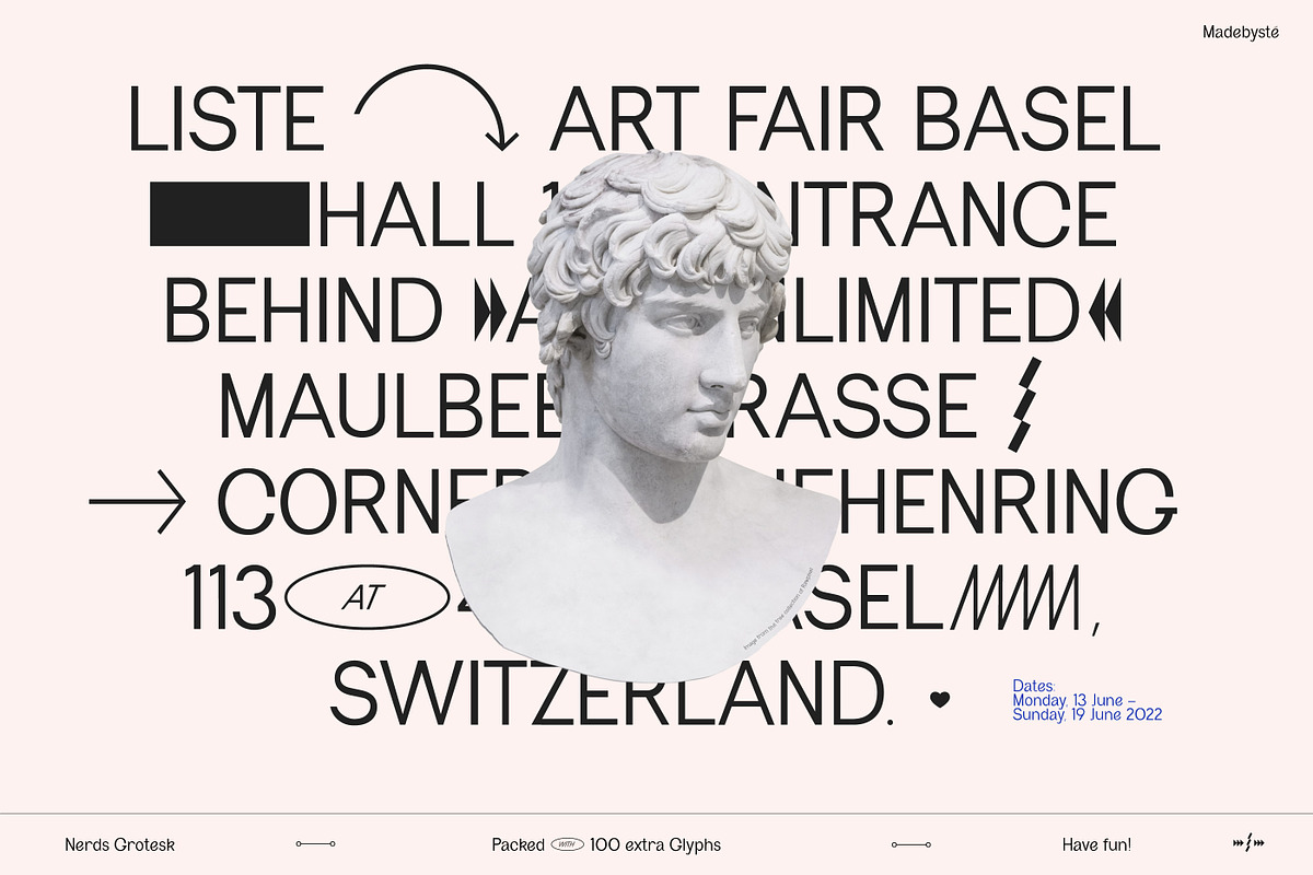 Nerds Grotesk, a Sans Serif Font by Madebysté. (Photo 8 of 13)