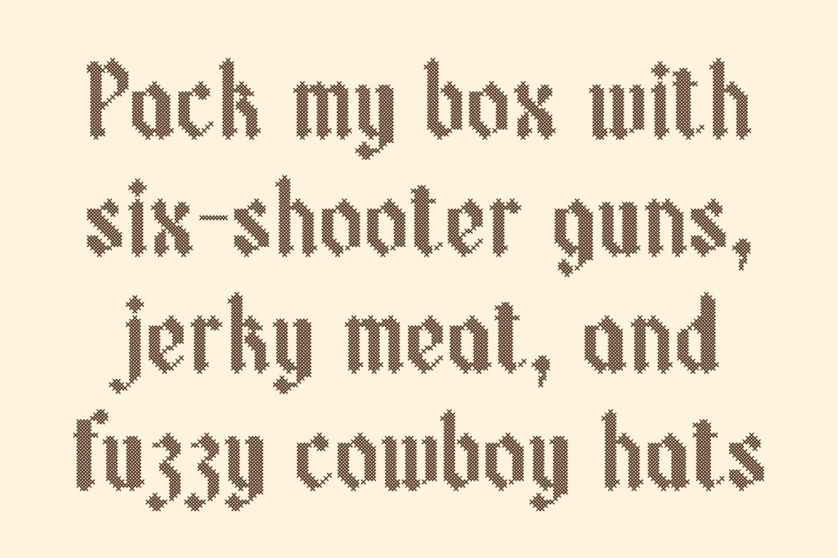 CS Salient Stitched, a Blackletter Font by Craft Supply Co. (Photo 6 of 8)