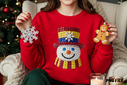 Sparkling Crystal Christmas Snowman, an Illustration by DreamCafeArt (Thumbnail 2 of 4)