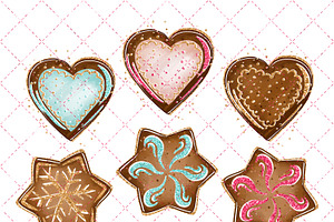 Christmas Gingerbread Clipart