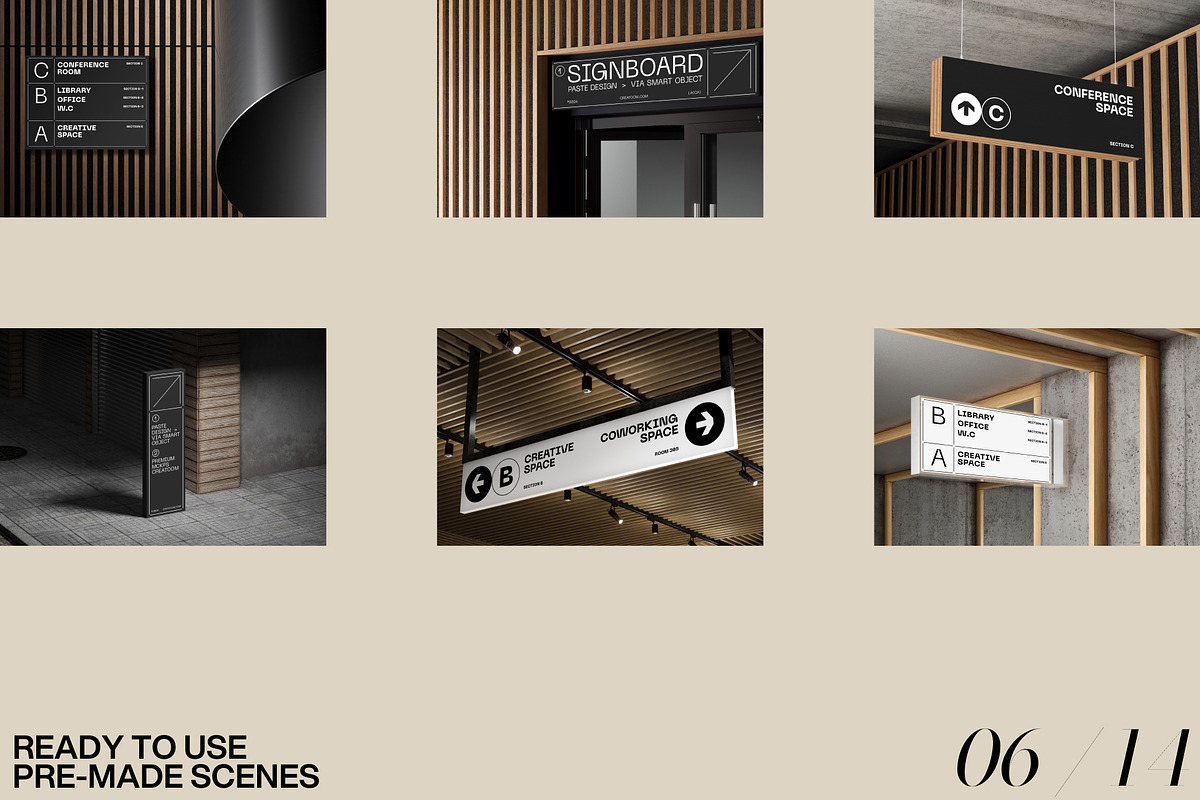 S-Signs mockups, an Advertising Mockup by Creatoom (Photo 3 of 10)