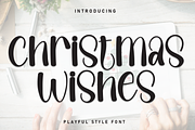 Christmas Wishes | Script Font, a Script Font by Scratchones (Thumbnail 1 of 8)