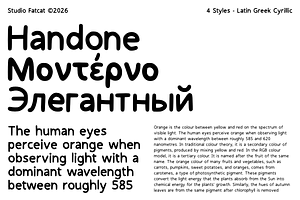 Handone Handwritten Font Family
