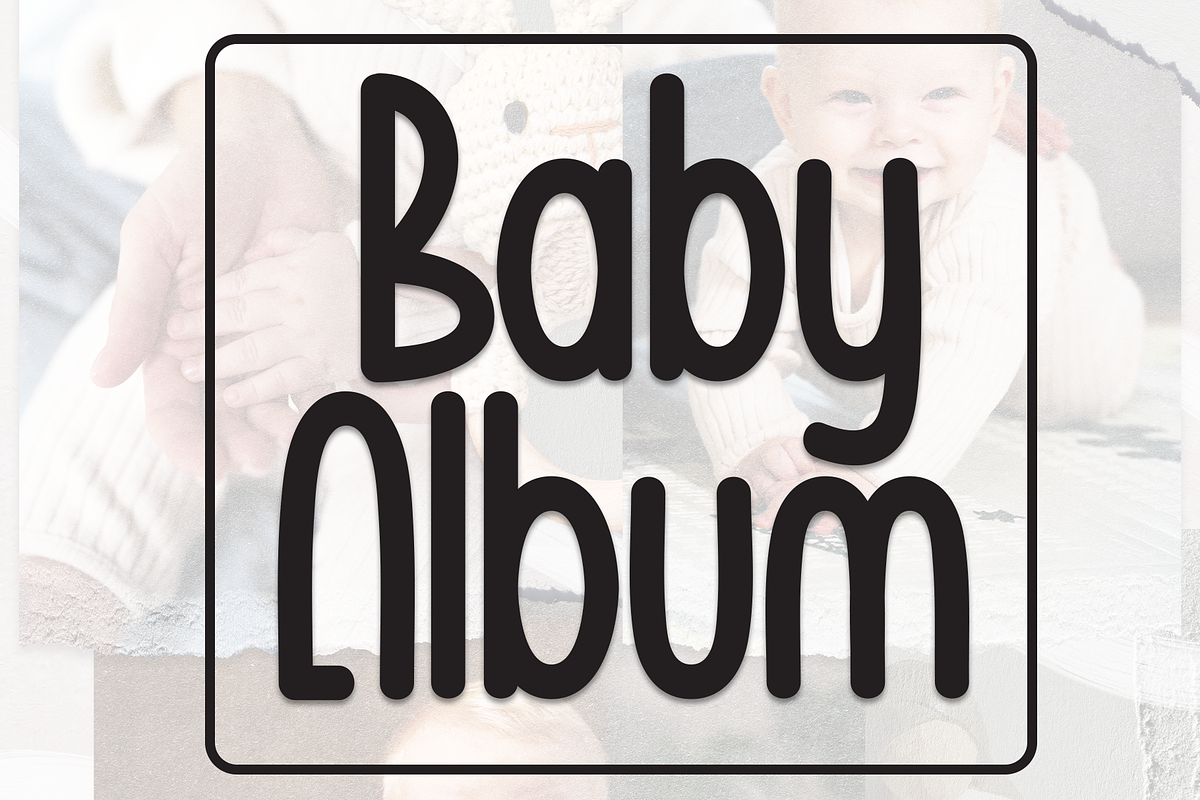 Baby Album | Script Font, a Script Font by Scratchones (Photo 1 of 8)