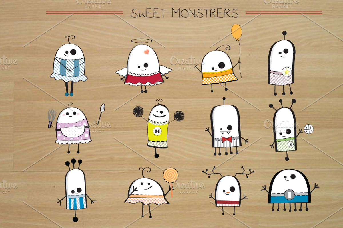 Sweet Monster, an Illustration by Pegaconleche Papercute