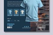 Premium Cotton T Shirt Social Media, a Social Media Template by MightyDesign (Thumbnail 4 of 7)