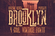 Brooklyn Typeface, a Font by Cruzine (Thumbnail 1 of 5)