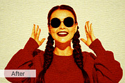 Text Masking Portrait Photo Effect, a Layer Style Add-On by graphypix (Thumbnail 5 of 11)