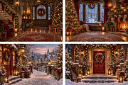 Christmas Digital Backdrops BUNDLE, a Layer Style Add-On by Wild Honey Design Co. (Thumbnail 3 of 4)