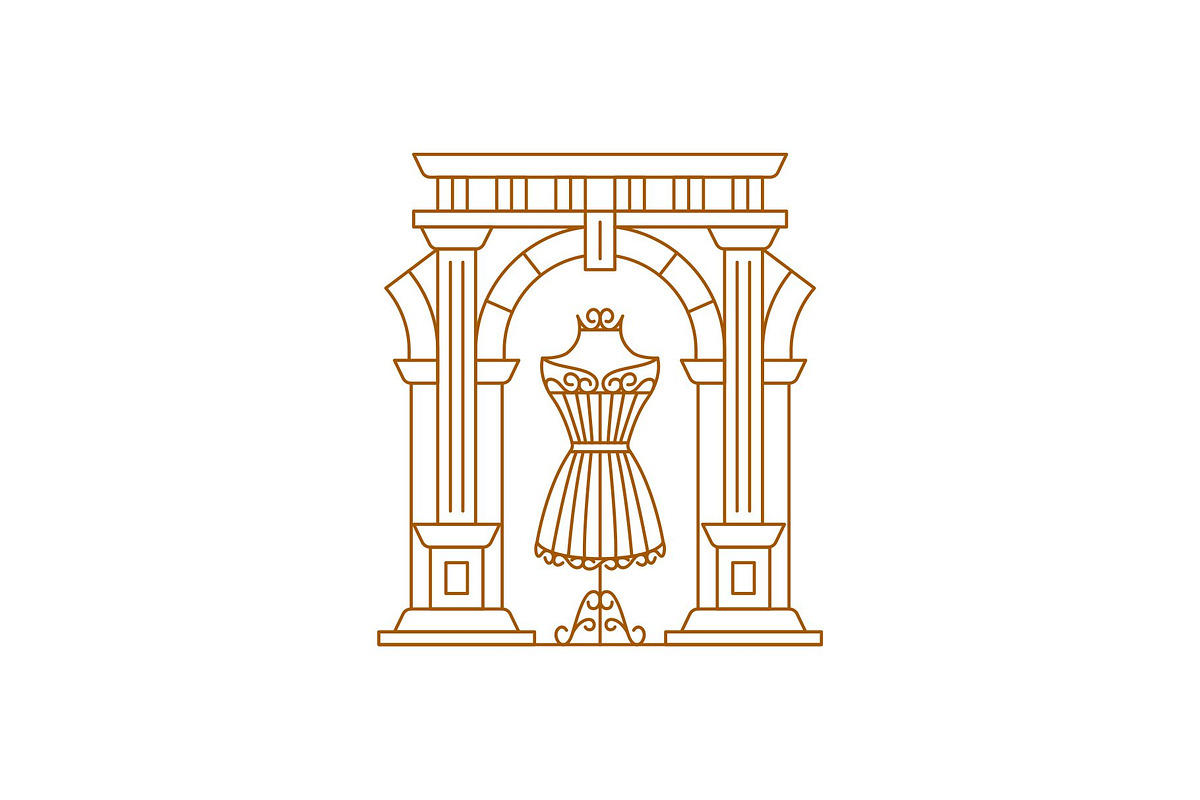 Couture Boutique Lineart Logo, a Branding & Logo Template by Buqancreative (Photo 1 of 4)