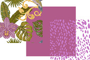 Tropical Hummingbird Orchid Botanica, a Pattern Graphic by NayaChu (Thumbnail 8 of 9)