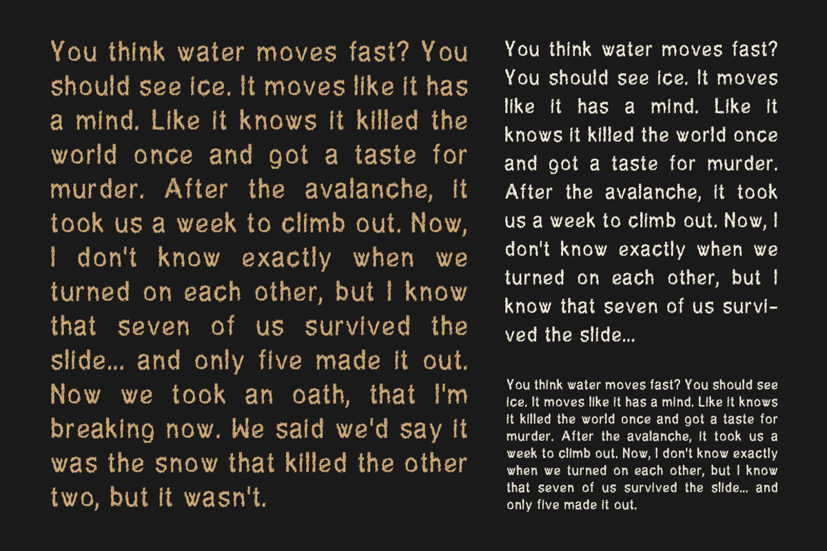 SuperNational 264 - font. preview 2