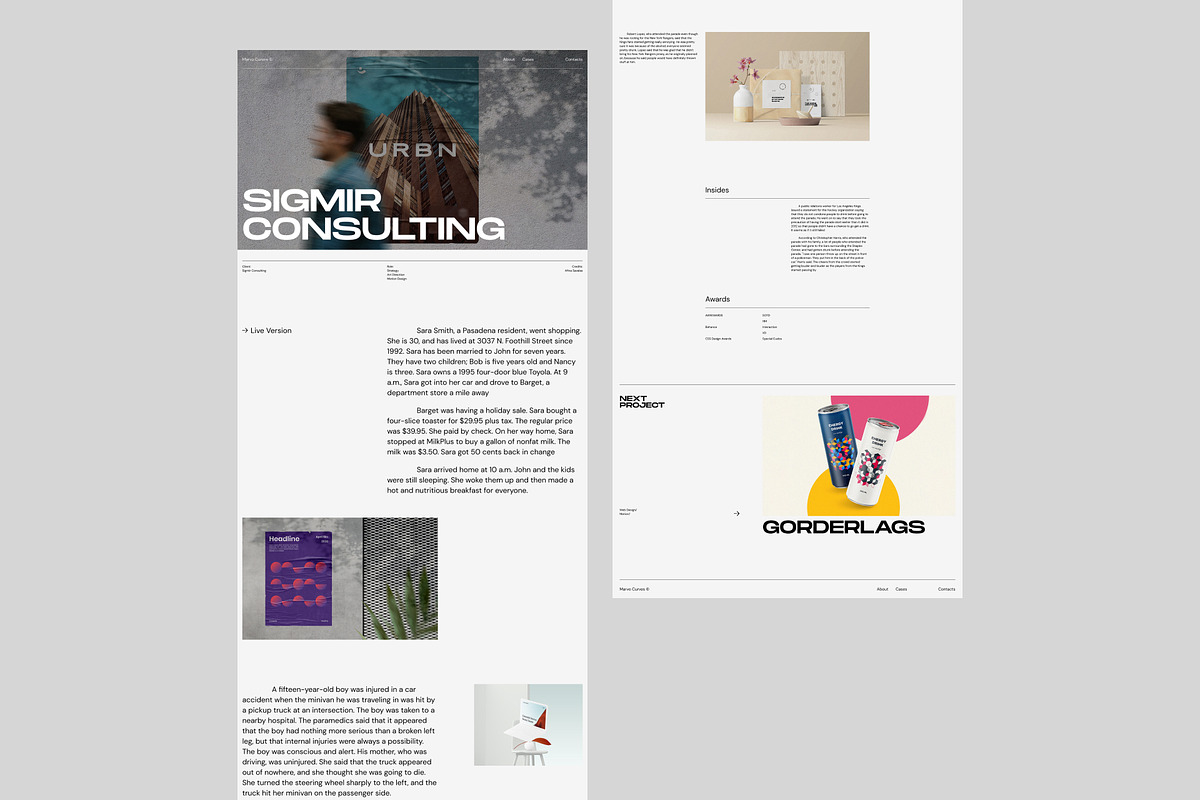 Marvo — Portfolio Figma Template, a Landing Page Template by Spartak Vee (Photo 4 of 8)