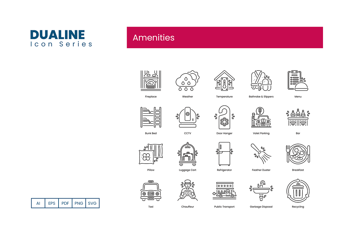 90 Conveniences Line Icons, a Solid Icon by Flat Icons (Photo 4 of 10)