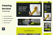 Cleaning Service - Landing Page, a Landing Page Template by RPWDS (Thumbnail 1 of 3)