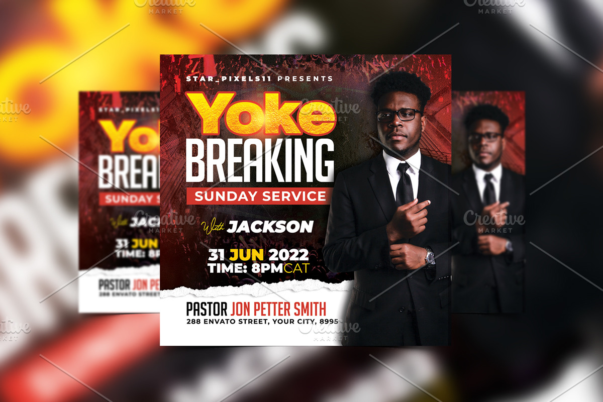 20 Church Flyers Bundle, a Flyer Template by StarPixles11 (Photo 11 of 15)