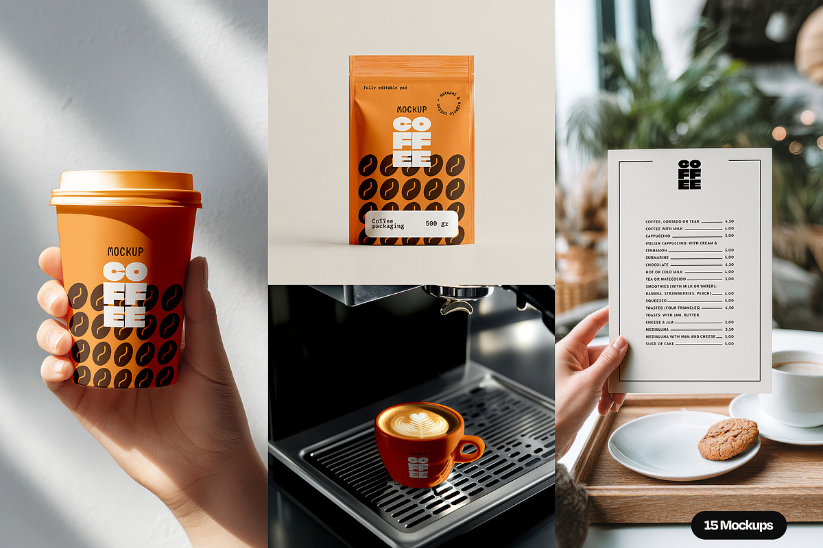 Coffee Pouch Packaging Mockup Set, a Cups & Container Mockup by Mego-studio (Photo 2 of 10)
