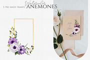 Anemones Watercolor Collection, an Illustration by Dervik Art Store (Thumbnail 7 of 9)