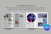 Monthly Newsletter Template Canva, a Magazine Template by Oshin Design (Thumbnail 2 of 8)
