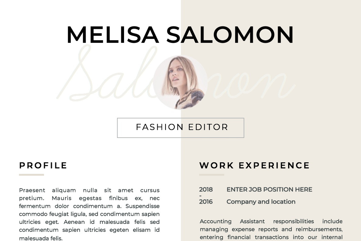 Resume Template 1, 2 page | Florence, a Resume Template by Resume Angels (Photo 3 of 10)
