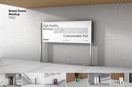 Advertisements Boards Mockup