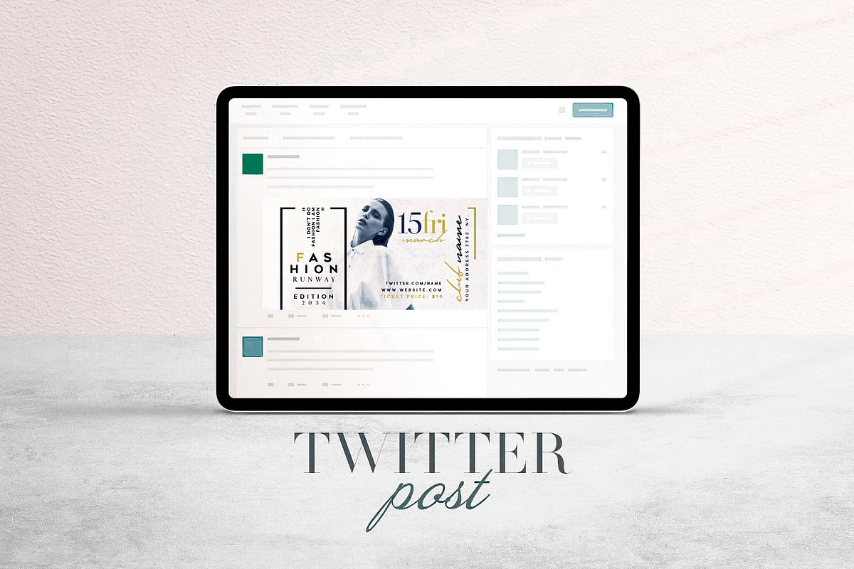 Fashion Runway Social Media Pack, a Social Media Template by Touringxx Creative Studio (Photo 6 of 8)