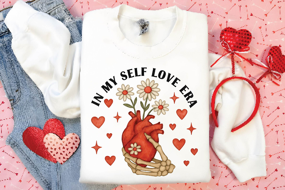 Self Love Era png, Retro valentines, an Illustration by DreamPrint404 (Photo 2 of 8)
