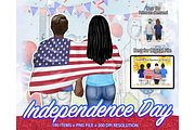 USA Independence Day Clipart PNG, a Seasonal Illustration by Podcliparts (Thumbnail 1 of 7)