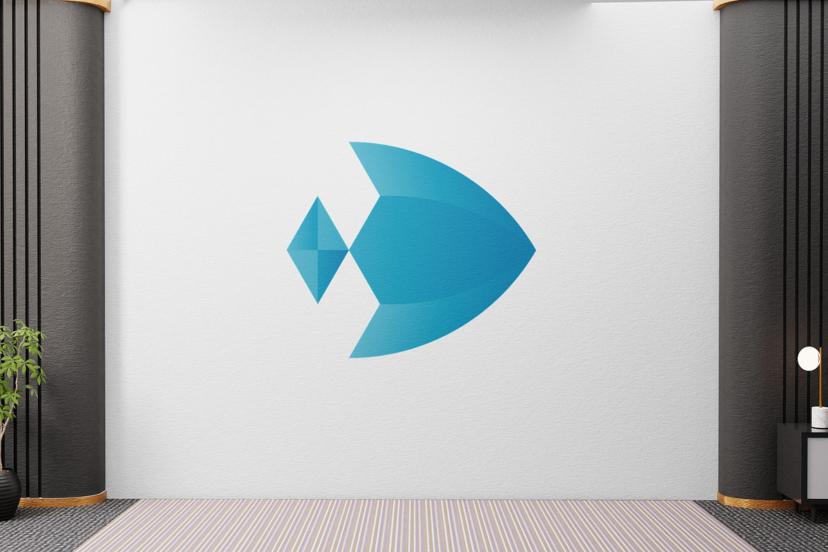 Letter C Fish Diamond Logo, a Branding & Logo Template by ganuDESIGN (Photo 1 of 4)