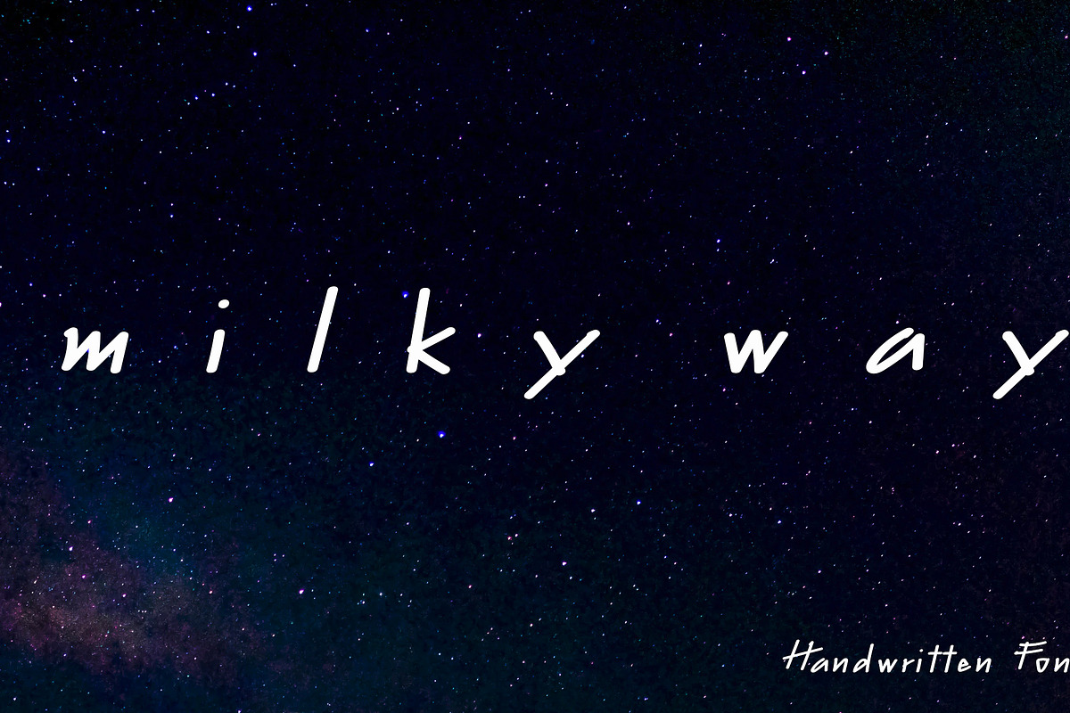 Milky Way font