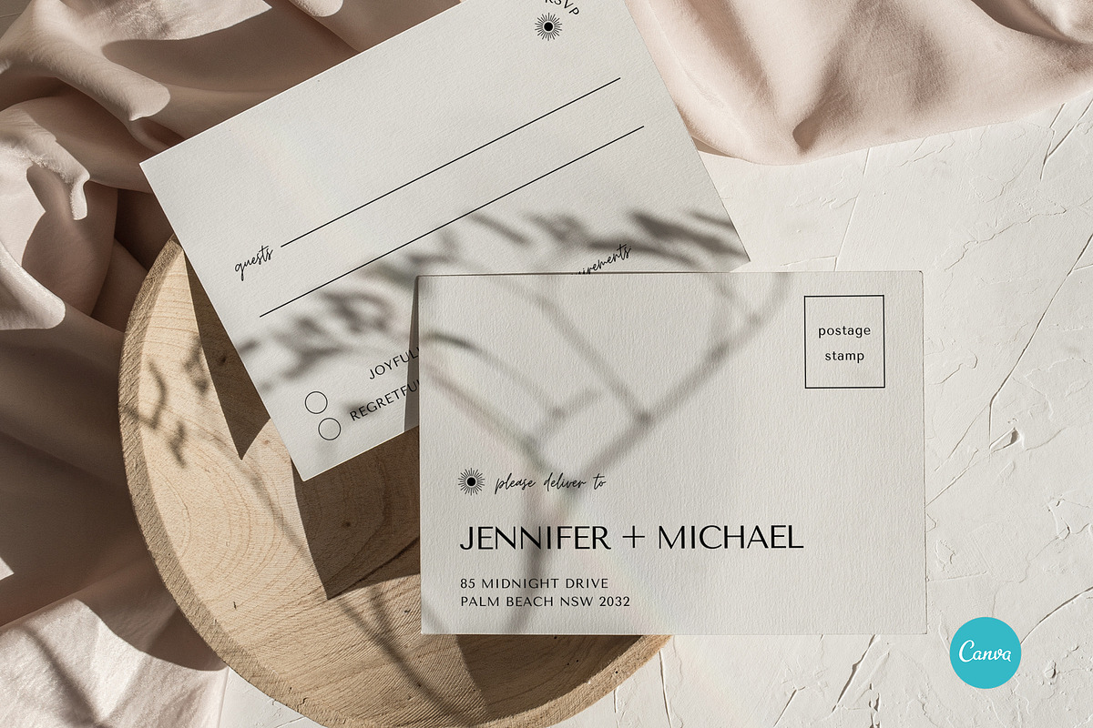 Elegant Design Wedding Suite CANVA, an Invitation Template by StudioVonBraitenberg (Photo 4 of 6)
