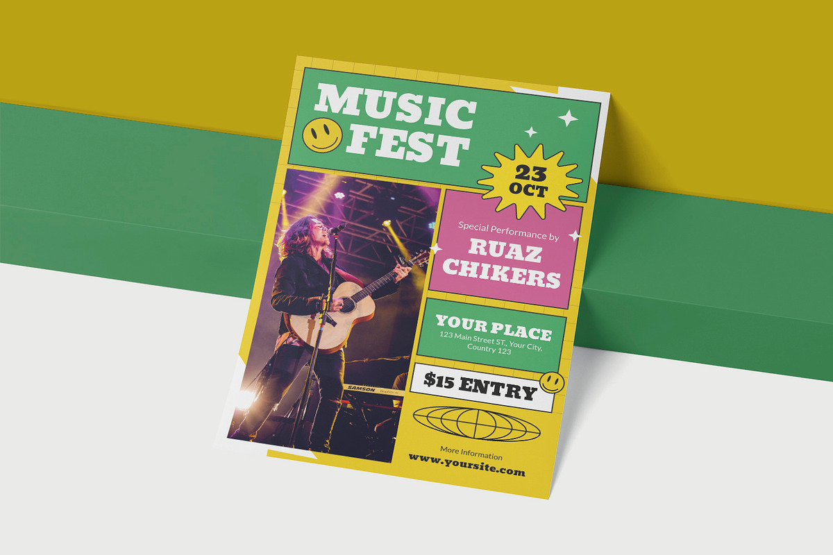Music Fest - Flyer, a Print Template by VUNIRA (Photo 2 of 2)